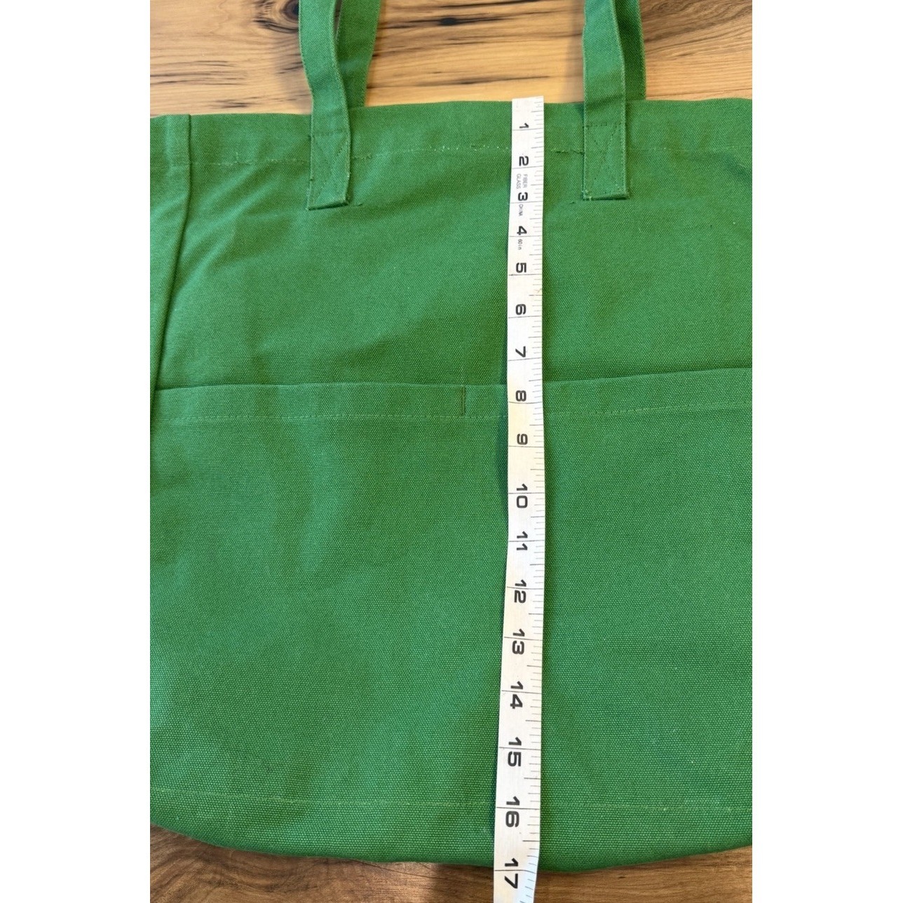 Terra Thread Organic Cotton Tote Bag Green Gofundmepro Large Canvas Read — image 8 of 8